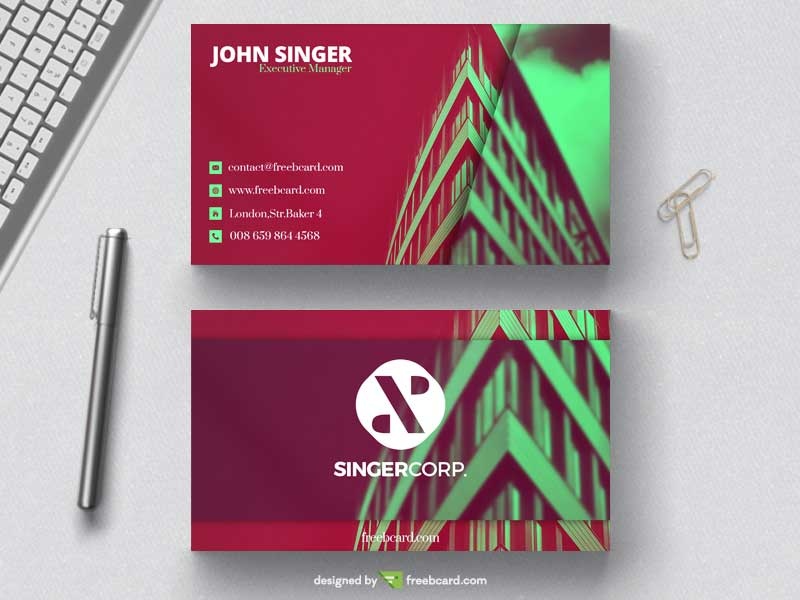 Architects business card template - Freebcard