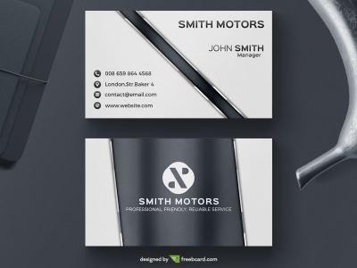 Glossy corporate business card