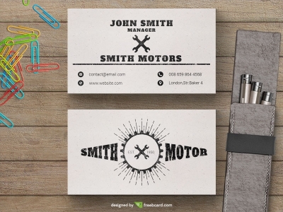 Car service business card