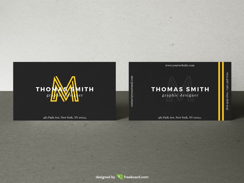 Realistic Business Card Mock-Up #03 - Freebcard