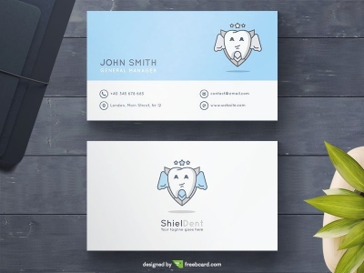 Blue Dental Business Card