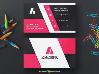 Magenta Business Card Design