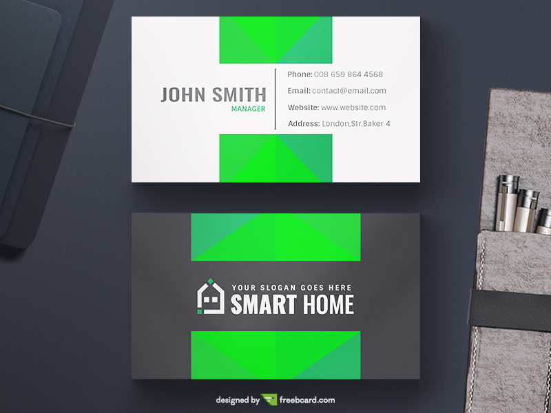 Smart Home Business Card Template - Freebcard