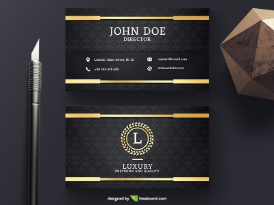 Golden Luxury Business Card