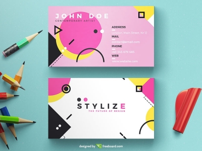 Creative Geometric Business Card