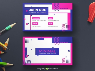 Intense Geometric Business Card