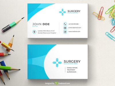 Blue Medical Business Card