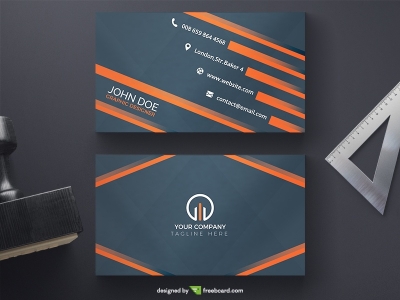 Diagonal Business Card