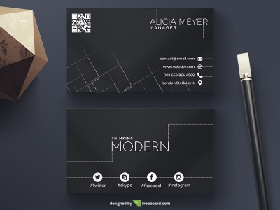 Dark Modern Business Card