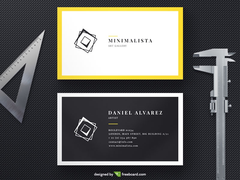 Minimalista Business Card  - Freebcard