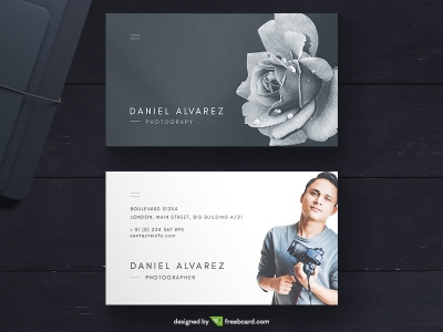 Minimal Photography Business Card