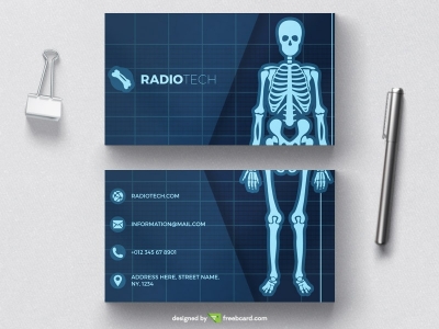 Medical radiology business card tempate