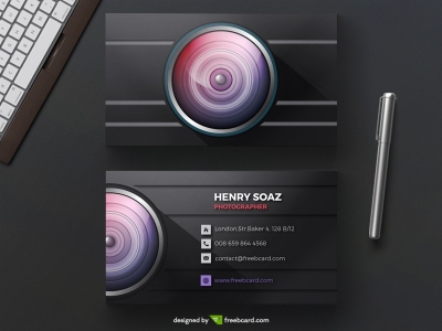 Business card for photographers 