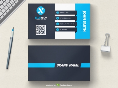 Stunning Blue Corporate Business Card Template